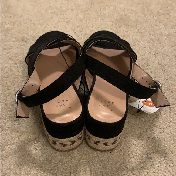 NWT Target Black Espadrille Sandals - Picture 4 of 5